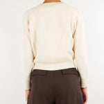 Cardigan Cat Panna con piume CAT 1636 NENETTE 