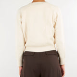 Cardigan Cat Panna con piume CAT 1636 NENETTE 