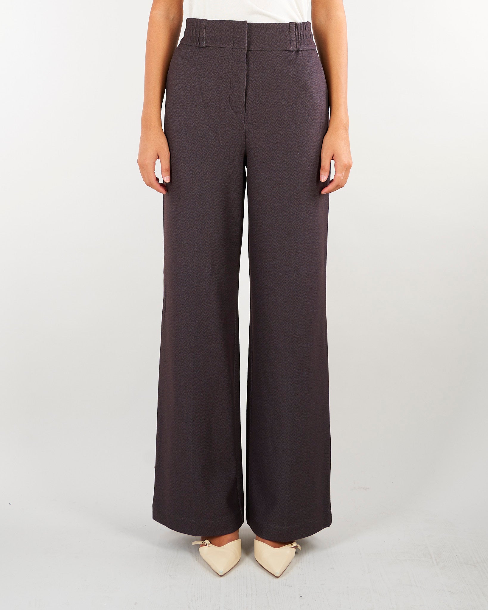 Pantalone Emotion Cacao con gamba larga EMOTION 604 NENETTE 