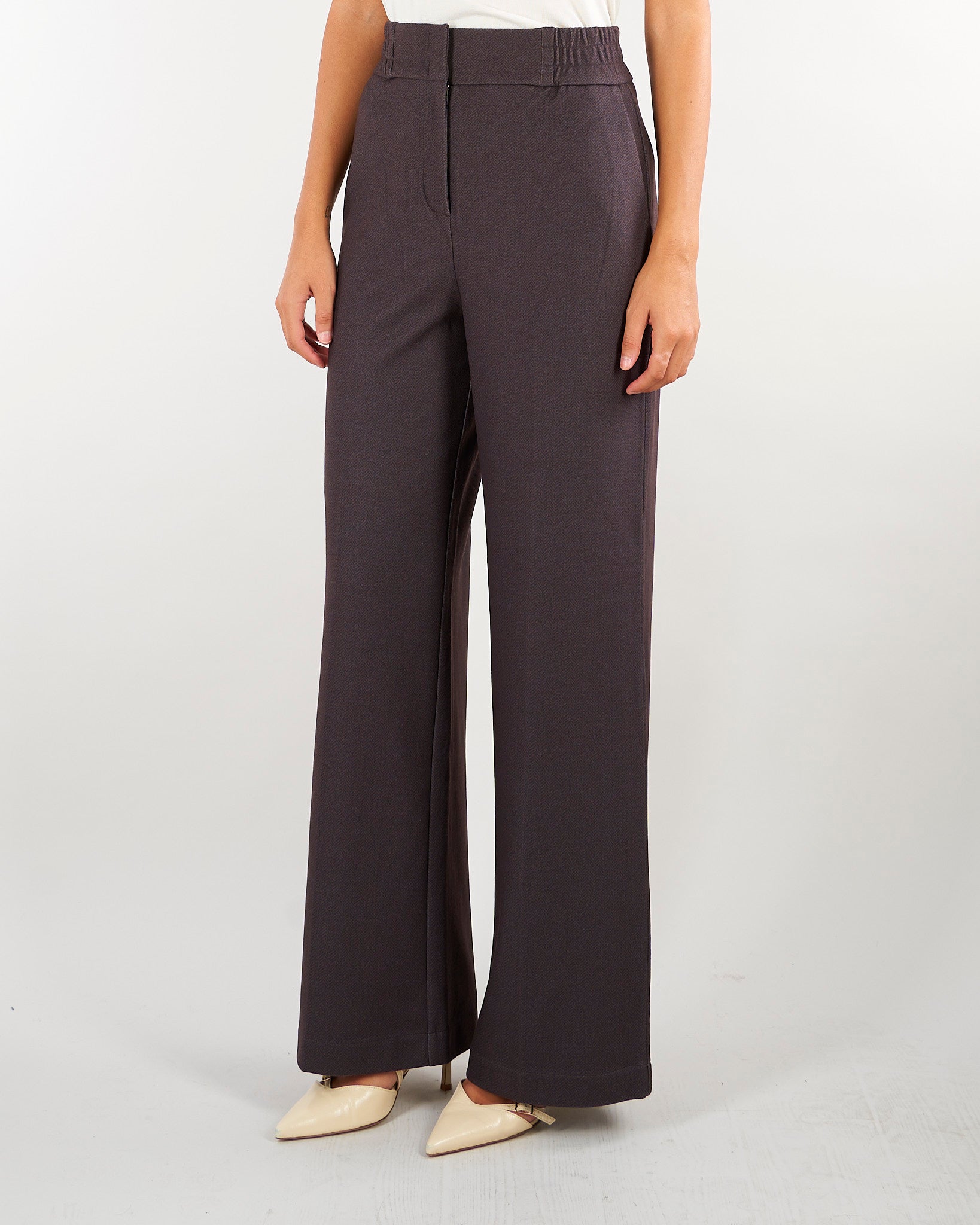 Pantalone Emotion Cacao con gamba larga EMOTION 604 NENETTE 