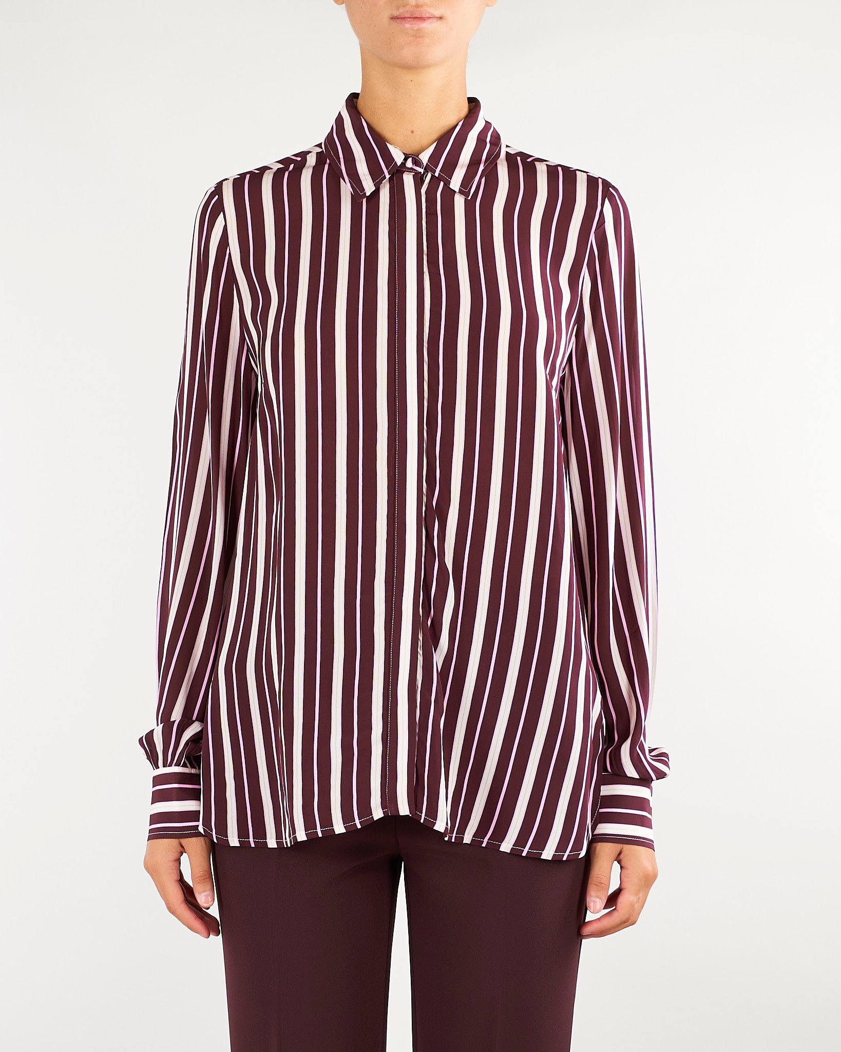 Camicia Forrest Bordeaux con grafica geometrica FORREST 565 NENETTE 