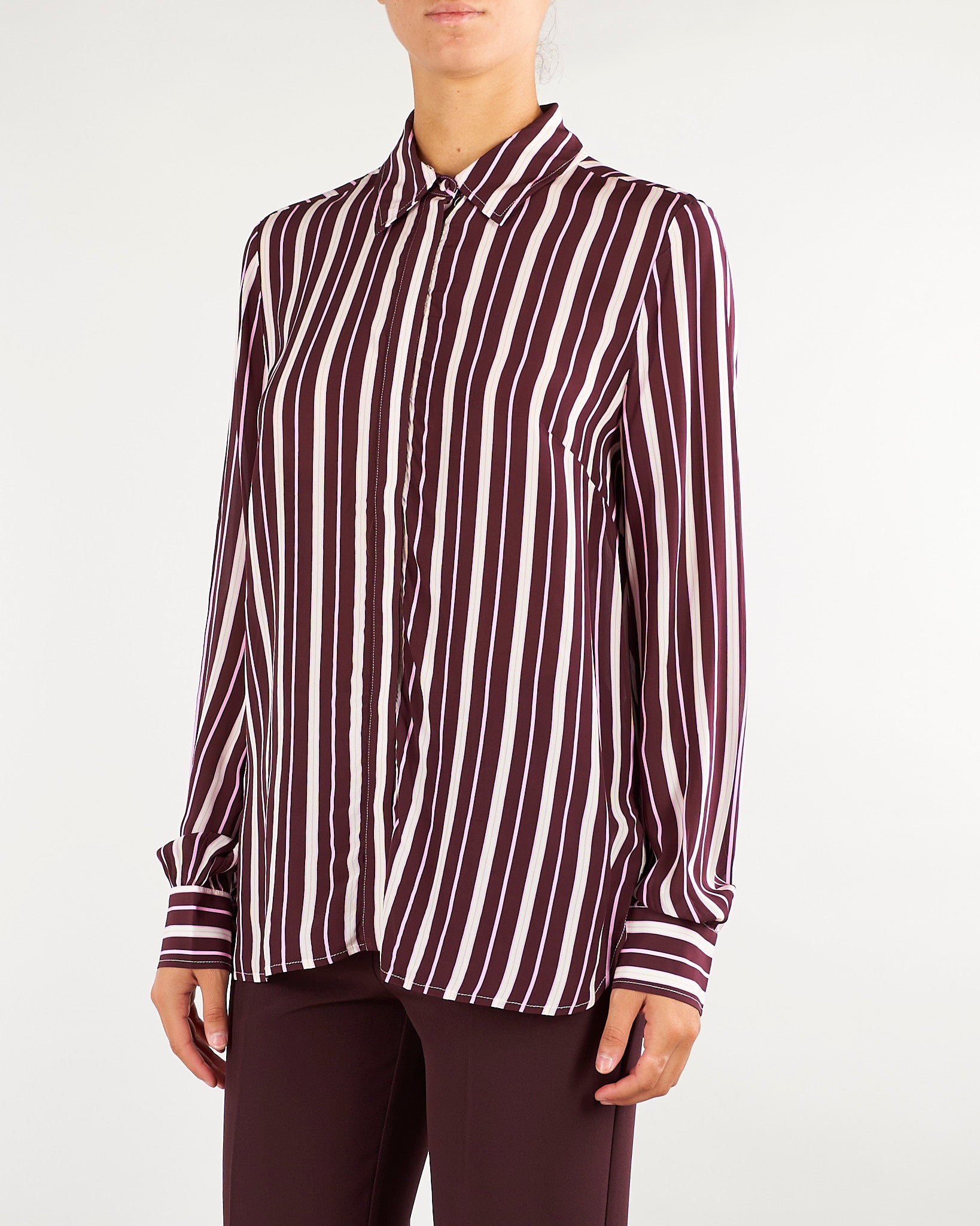 Camicia Forrest Bordeaux con grafica geometrica FORREST 565 NENETTE 