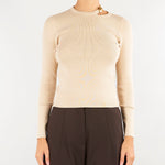 Maglia Meina Naturale con accessorio gold MEINA 1636 NENETTE 