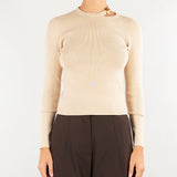 Maglia Meina Naturale con accessorio gold MEINA 1636 NENETTE 