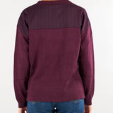 Maglia Michel Bordeaux con inserti in tessuto MICHEL 565 NENETTE 