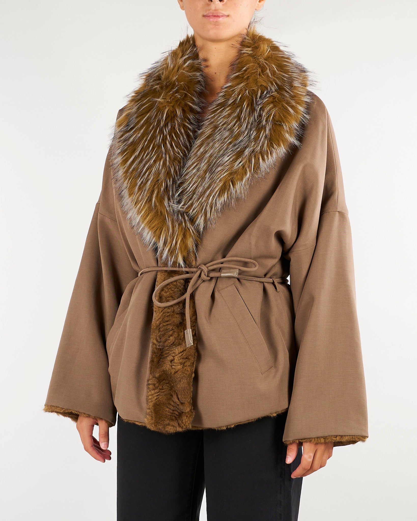 Ecopelliccia Pista Beige reversibile PISTA 145 NENETTE 