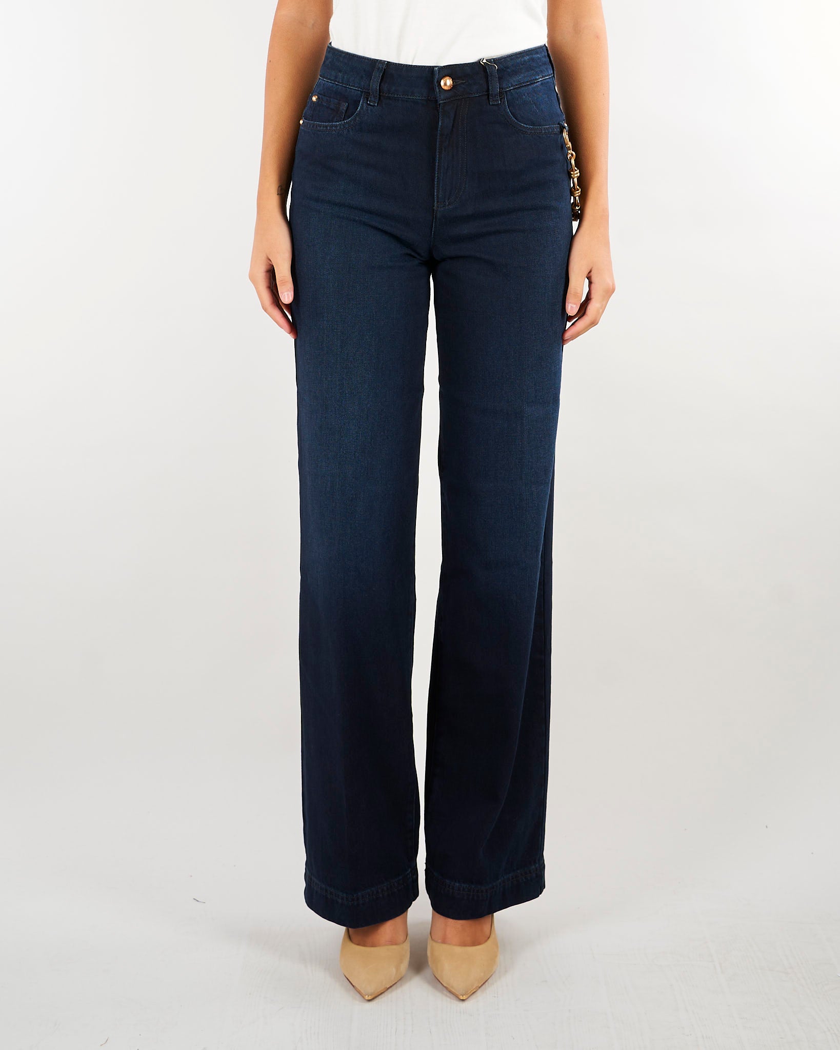 Jeans Starker Denim con accessorio gold STARKER 2255 NENETTE 
