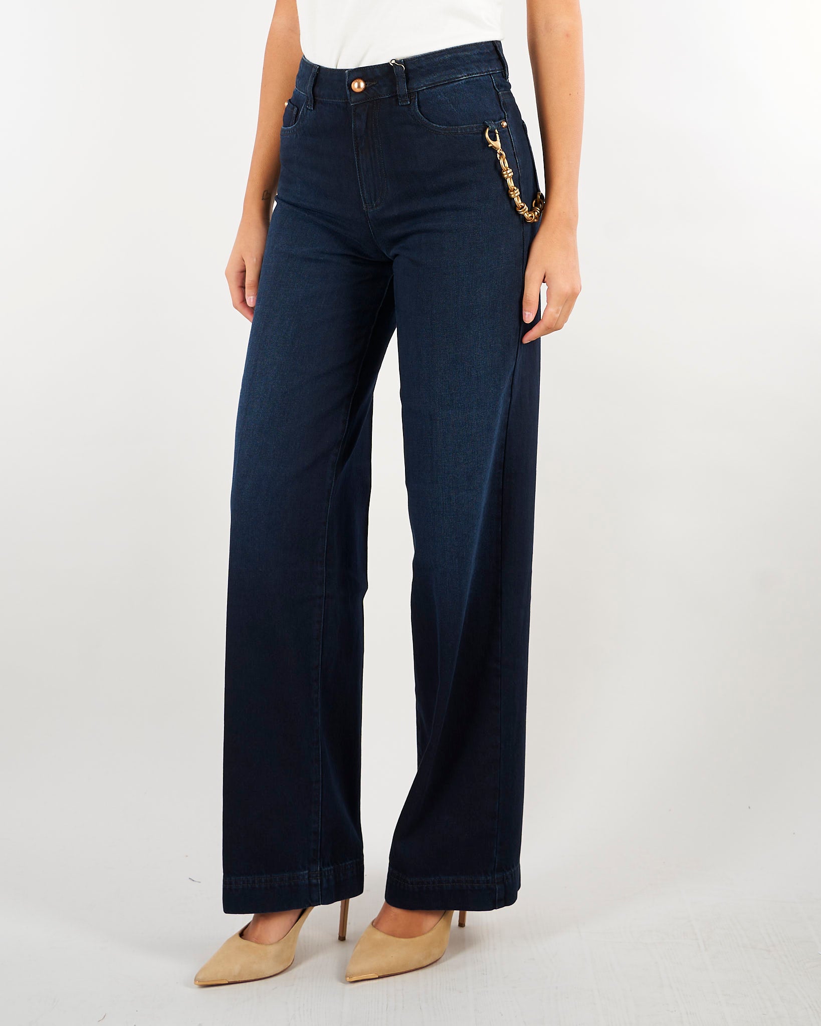 Jeans Starker Denim con accessorio gold STARKER 2255 NENETTE 