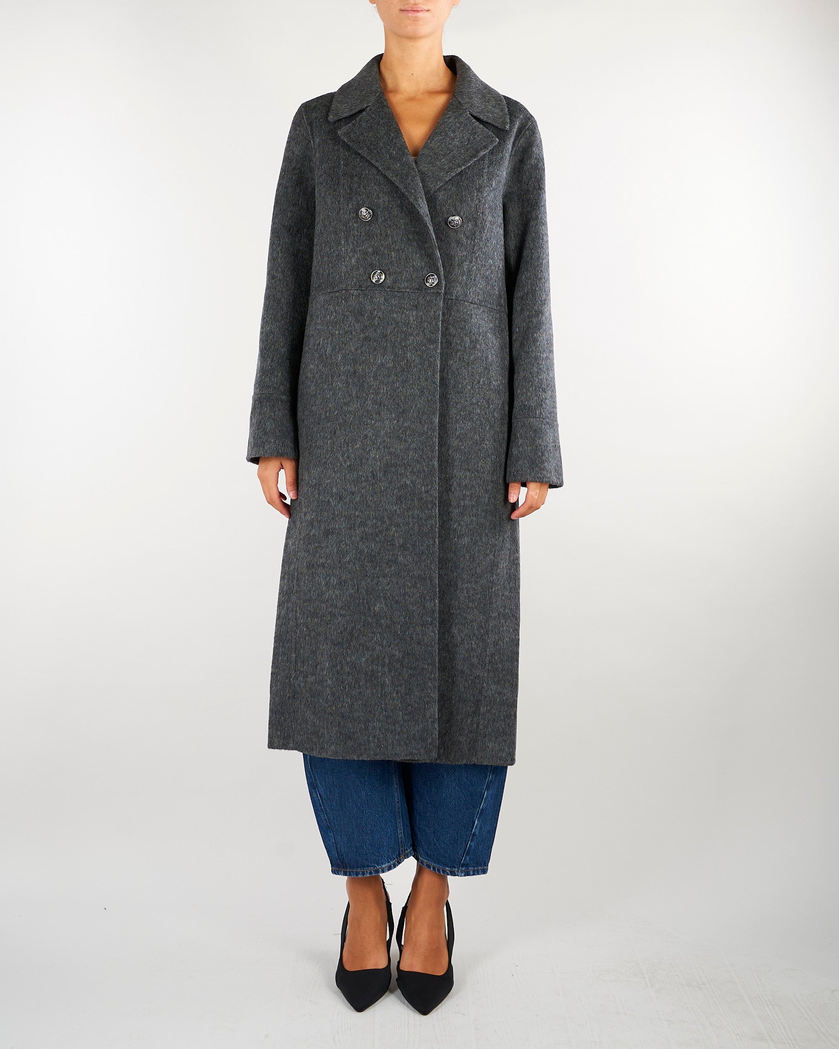 Cappotto Virginia Antracite doppiopetto VIRGINIA 703 NENETTE 