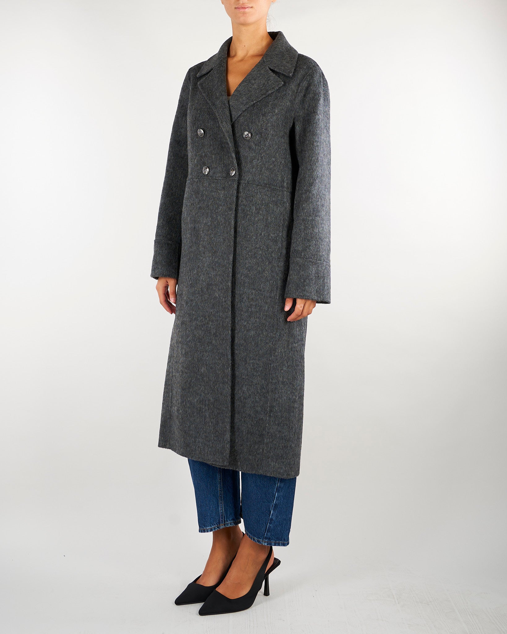 Cappotto Virginia Antracite doppiopetto VIRGINIA 703 NENETTE 
