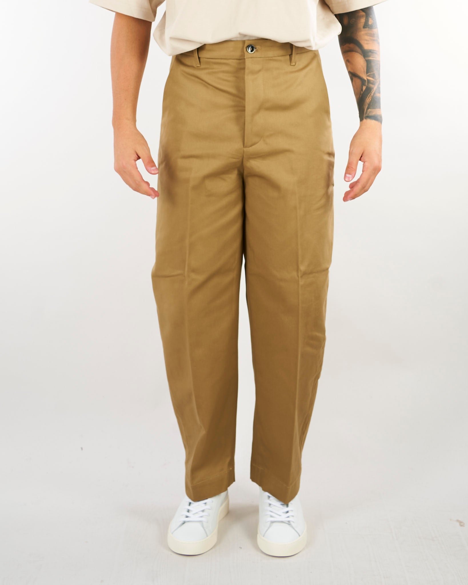 Pantalone Camel wide leg SLS01 35 NINE:INTHE:MORNING 