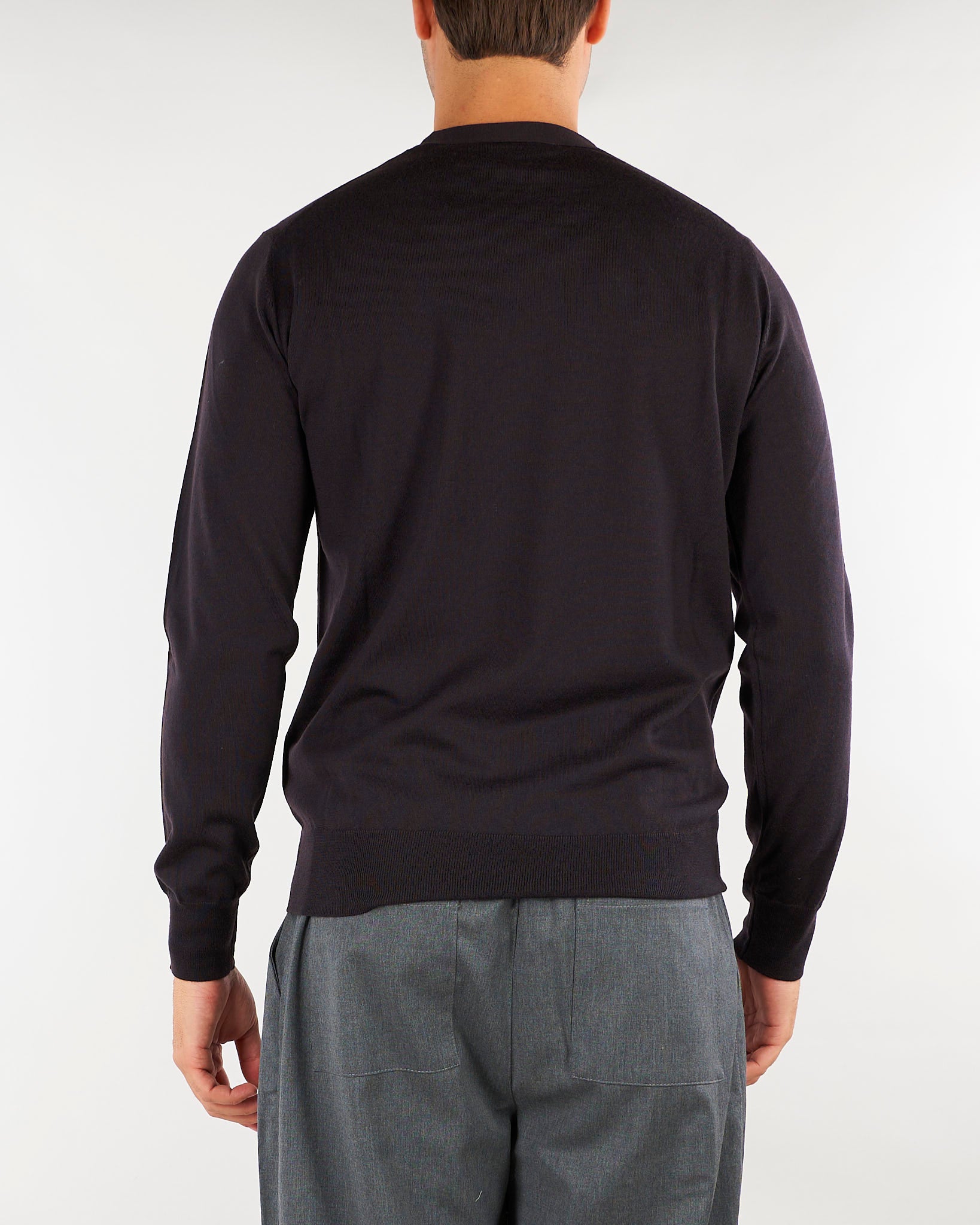 Maglia Coffee in pura lana merinos extrafine A001F001 2358 PAOLO PECORA 