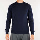 Maglia Blu in pura lana merinos extrafine A001F001 6462 PAOLO PECORA 