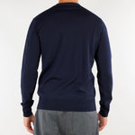 Maglia Blu in pura lana merinos extrafine A001F001 6462 PAOLO PECORA 
