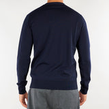 Maglia Blu in pura lana merinos extrafine A001F001 6462 PAOLO PECORA 
