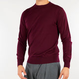 Maglia Bordeaux in pura lana merinos extrafine A001F001 7635 PAOLO PECORA 