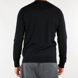Maglia Nero in pura lana merinos extrafine A001F001 9000 PAOLO PECORA 