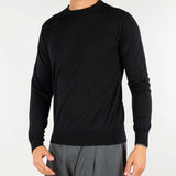 Maglia Nero in pura lana merinos extrafine A001F001 9000 PAOLO PECORA 