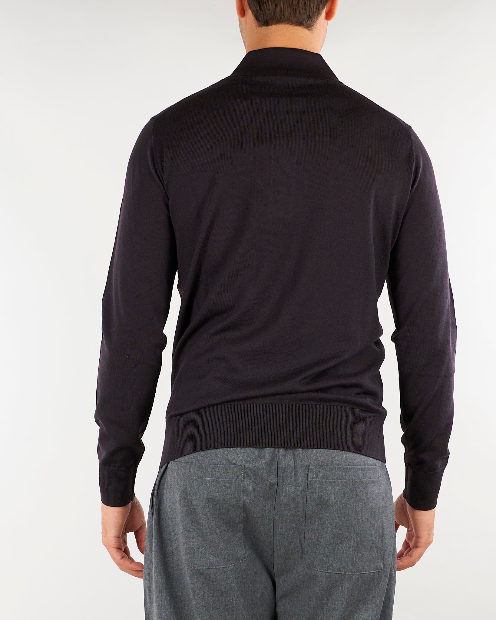 Maglia Polo Coffe in lana merinos extrafine A010F001 2358 PAOLO PECORA 
