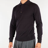 Maglia Polo Coffe in lana merinos extrafine A010F001 2358 PAOLO PECORA 