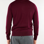 Maglia polo Bordeaux in lana merinos extrafine A010F001 7635 PAOLO PECORA 