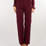 Pantaloni Bordeaux straight leg in cotone PBBCOBALTO 6 PENNY BLACK 