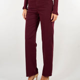 Pantaloni Bordeaux straight leg in cotone PBBCOBALTO 6 PENNY BLACK 