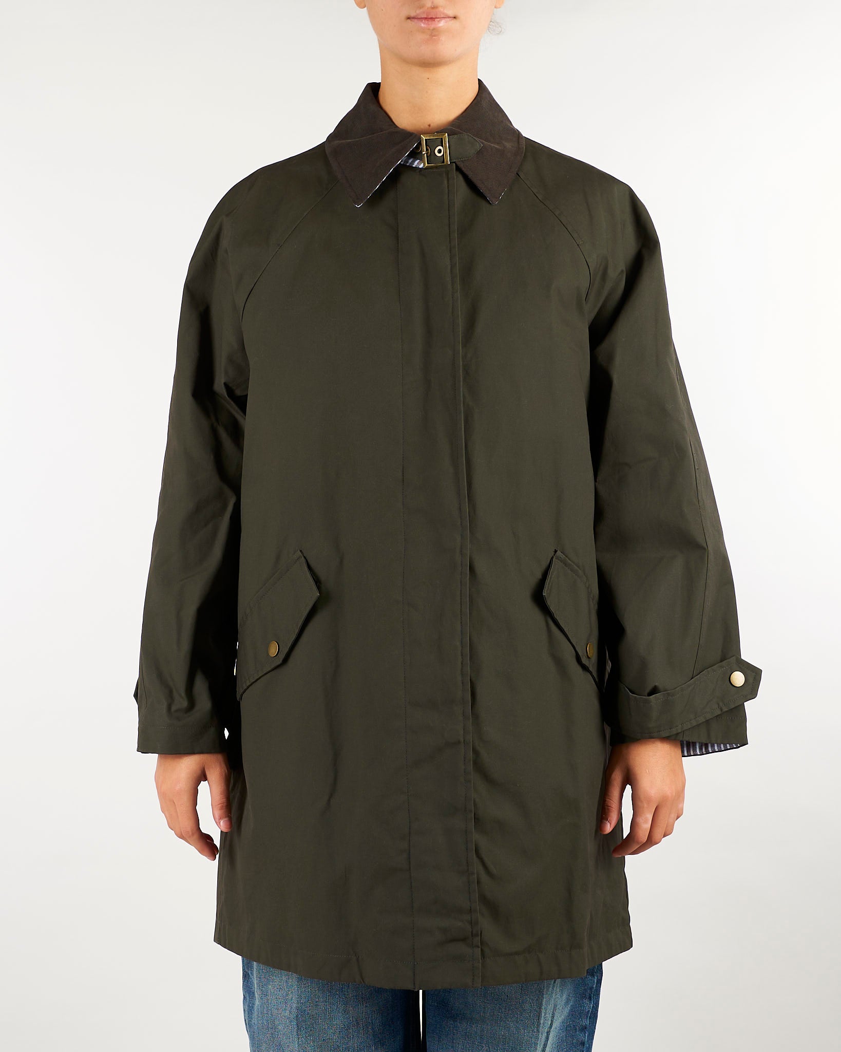 Trench Verde con cintura PBBDATTERO 1 PENNY BLACK 