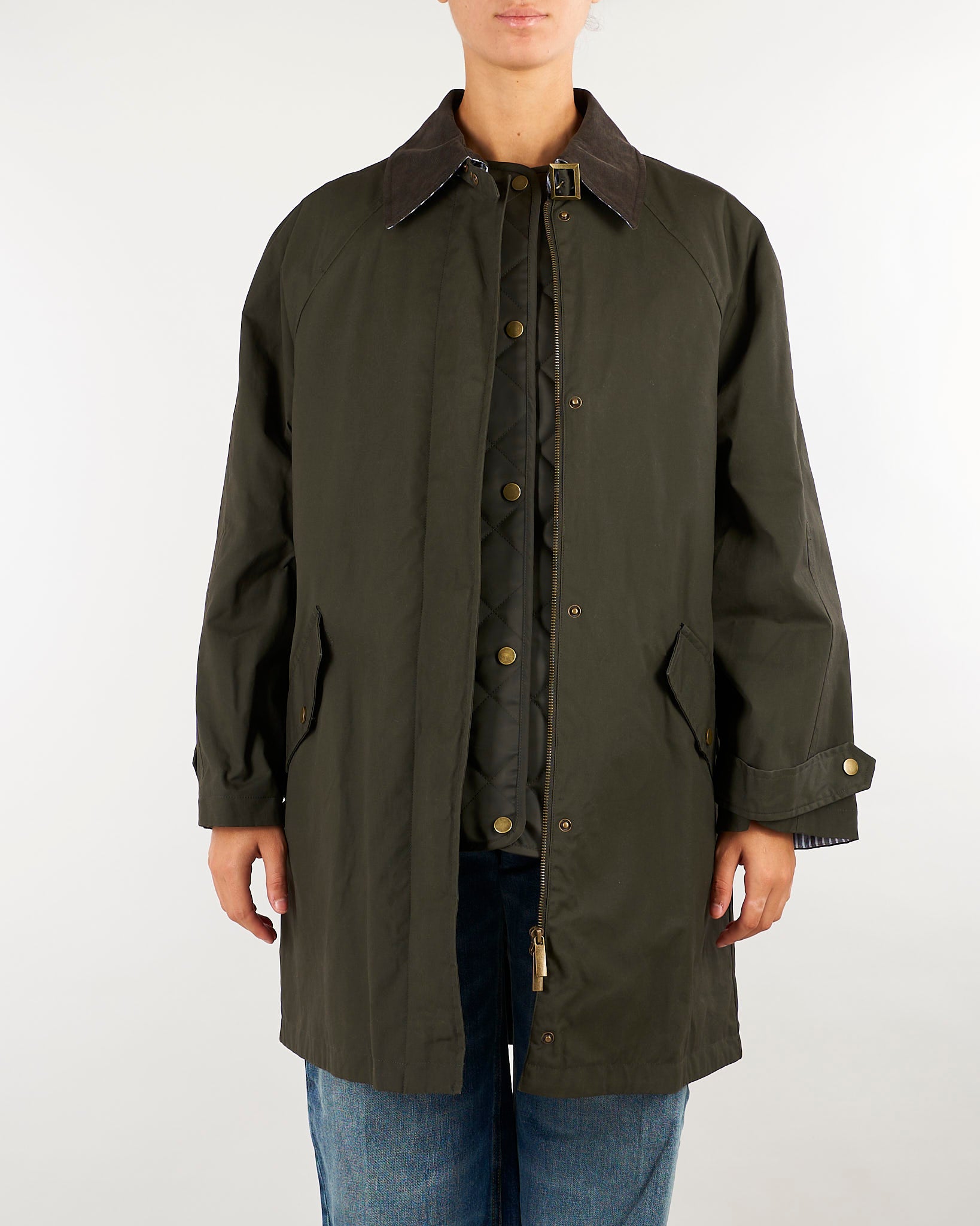 Trench Verde con cintura PBBDATTERO 1 PENNY BLACK 