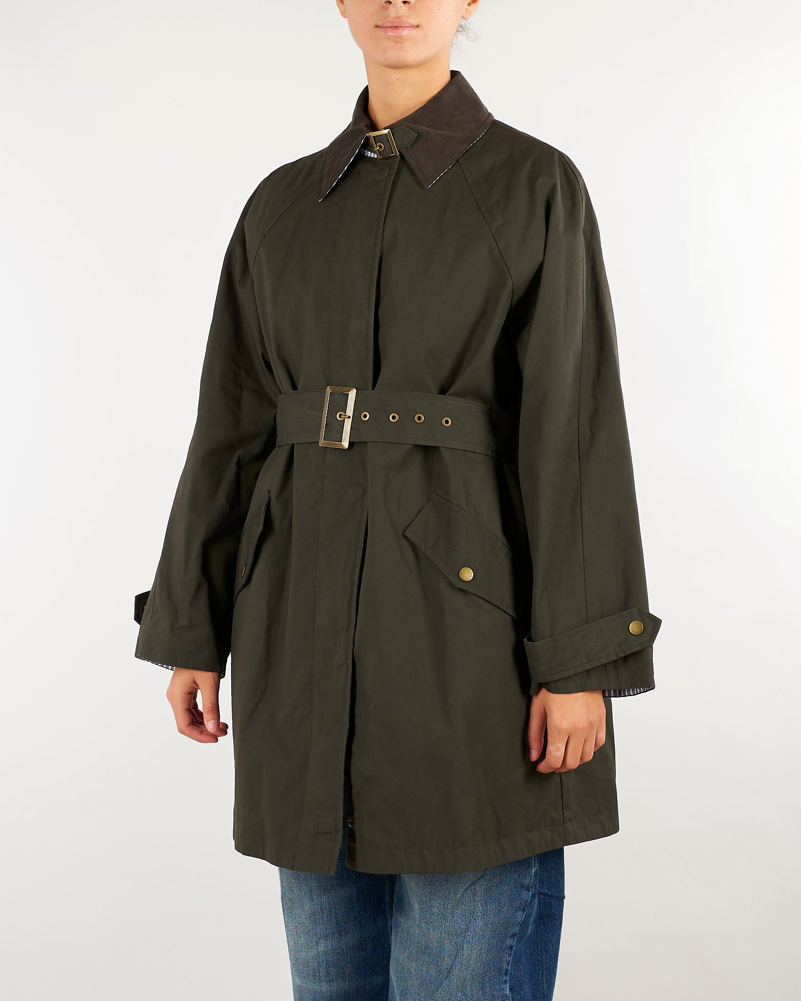 Trench Verde con cintura PBBDATTERO 1 PENNY BLACK 