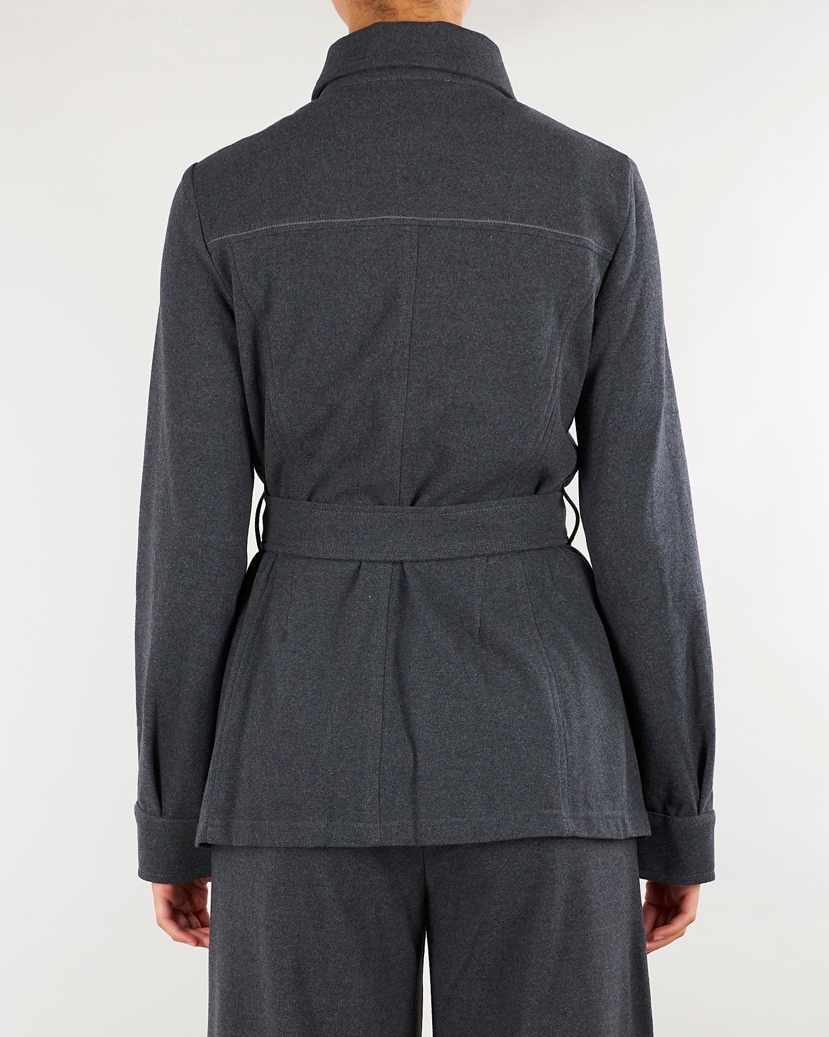 Giacca Camicia Antracite in jersey di flanella PBJALBUM 1 PENNY BLACK 