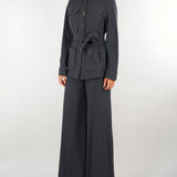 Giacca Camicia Antracite in jersey di flanella PBJALBUM 1 PENNY BLACK 