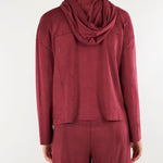 Felpa Bordeaux con cappuccio in jersey PBJGOCCE 1 PENNY BLACK 