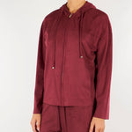 Felpa Bordeaux con cappuccio in jersey PBJGOCCE 1 PENNY BLACK 