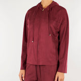 Felpa Bordeaux con cappuccio in jersey PBJGOCCE 1 PENNY BLACK 