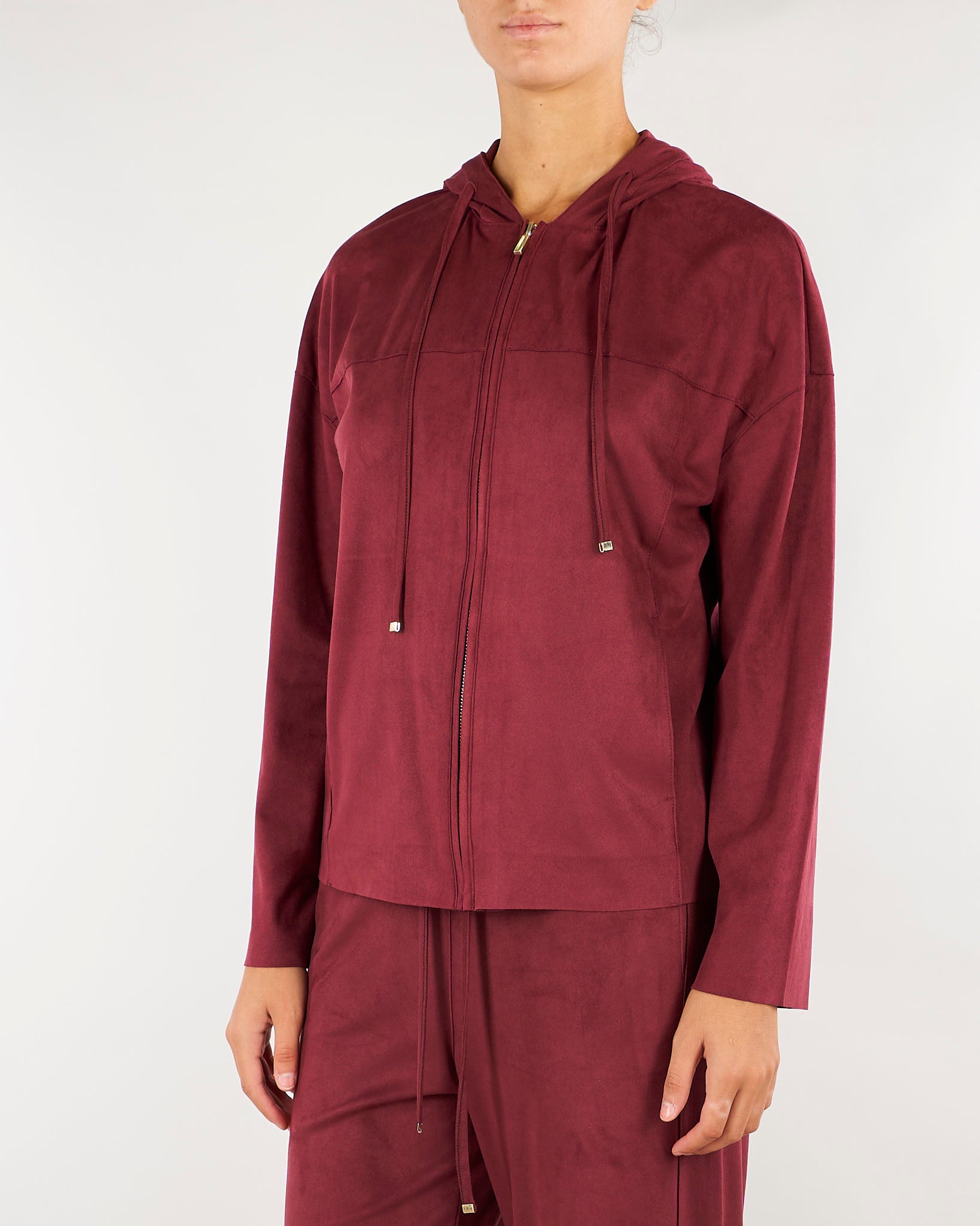 Felpa Bordeaux con cappuccio in jersey PBJGOCCE 1 PENNY BLACK 