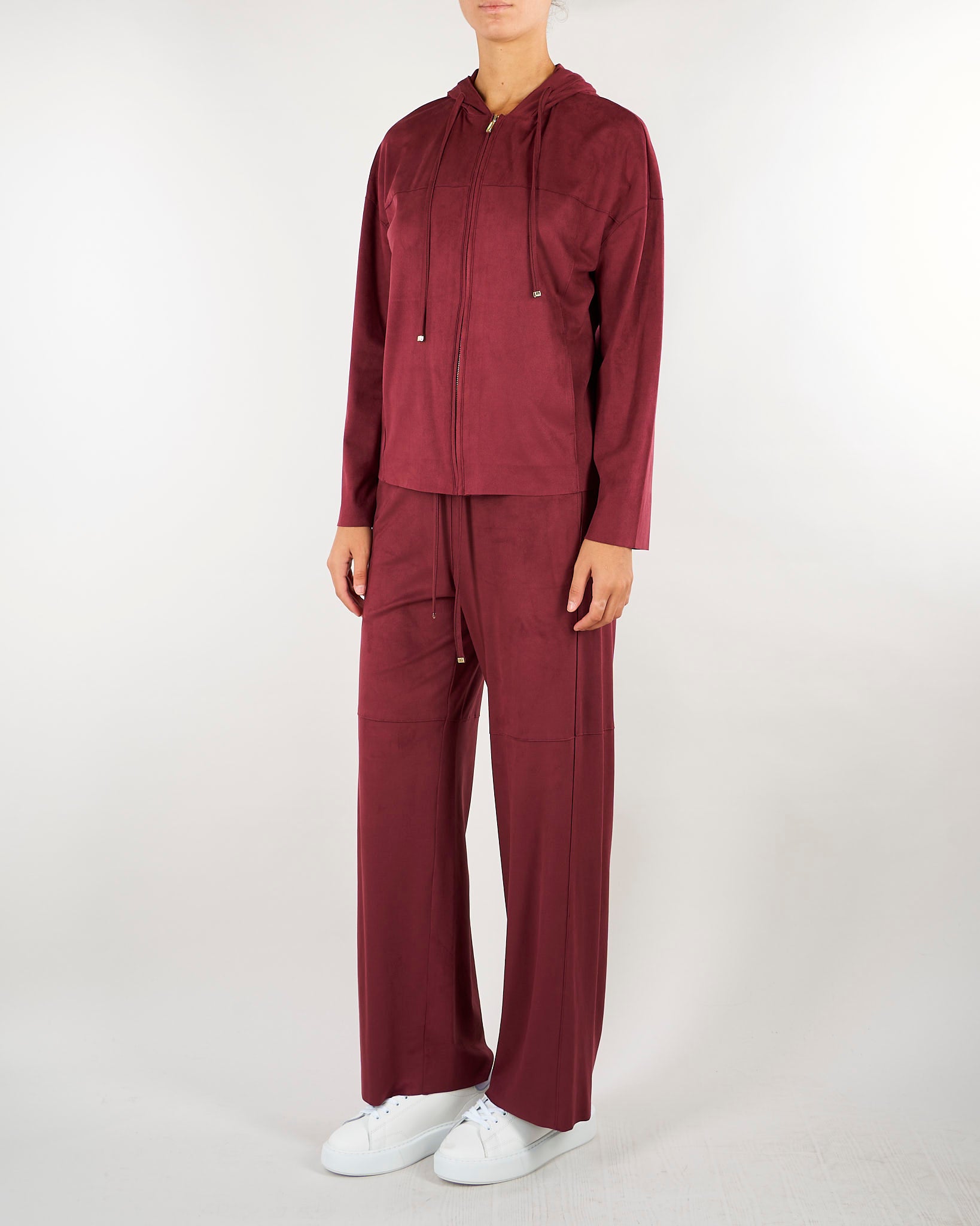 Felpa Bordeaux con cappuccio in jersey PBJGOCCE 1 PENNY BLACK 