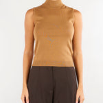 Top Cammello in pura lana sottile PBKQUOTA 1 PENNY BLACK 