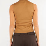 Top Cammello in pura lana sottile PBKQUOTA 1 PENNY BLACK 