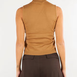 Top Cammello in pura lana sottile PBKQUOTA 1 PENNY BLACK 