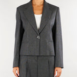 Blazer Grigio a microfantasia lamè PBPFALENA 1 PENNY BLACK 