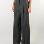 Pantaloni Grigio a microfantasia lamè PBPVEZZOSO 1 PENNY BLACK 
