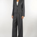 Pantaloni Grigio a microfantasia lamè PBPVEZZOSO 1 PENNY BLACK 