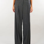 Pantaloni Grigio a microfantasia lamè PBPVEZZOSO 1 PENNY BLACK 