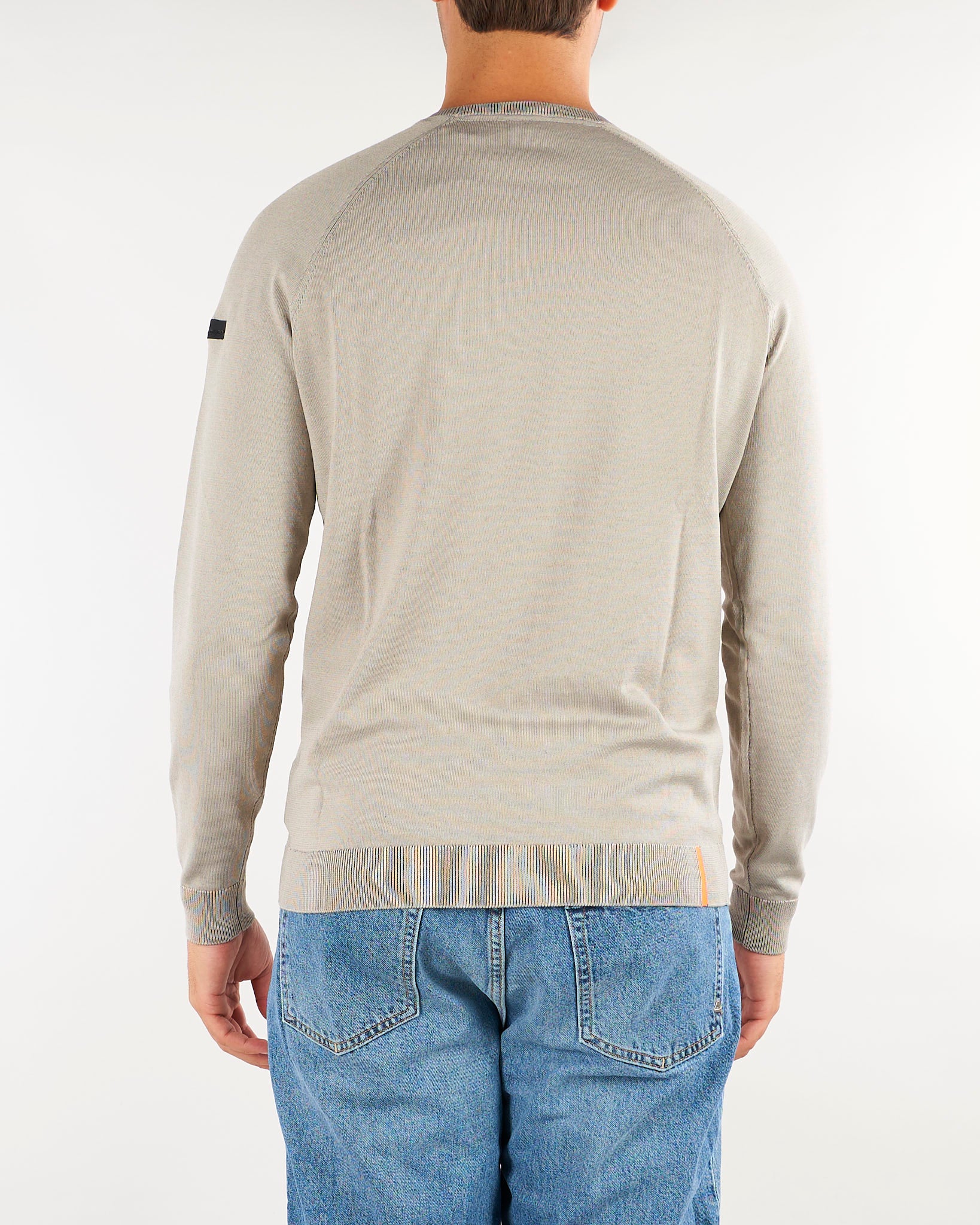 Maglia Sabbia New Amos Cotton Round Knit W26120 85 RRD 