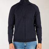Maglia Blu New Amos Cotton Full Zip Knit W26121 60 RRD 
