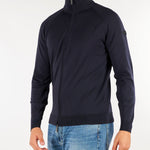 Maglia Blu New Amos Cotton Full Zip Knit W26121 60 RRD 