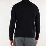 Maglia Nero Cotton Plain Round Knit W26140 10 RRD 