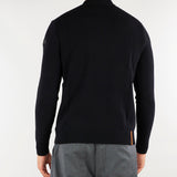 Maglia Nero Cotton Plain Round Knit W26140 10 RRD 