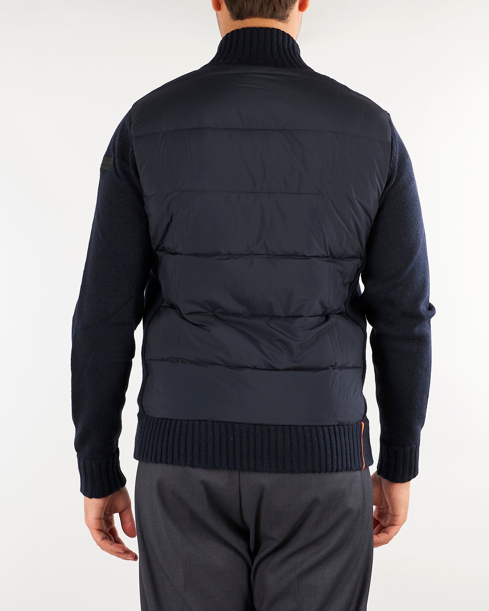 Giubbotto Blu Wool Cash 7 Hybrid Duck Soft Knit W26177 60 RRD 